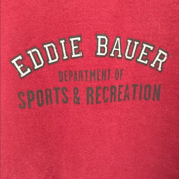 Eddie Bauer Logo Long Sleeve Crew Neck Size M - Picture 4 of 8